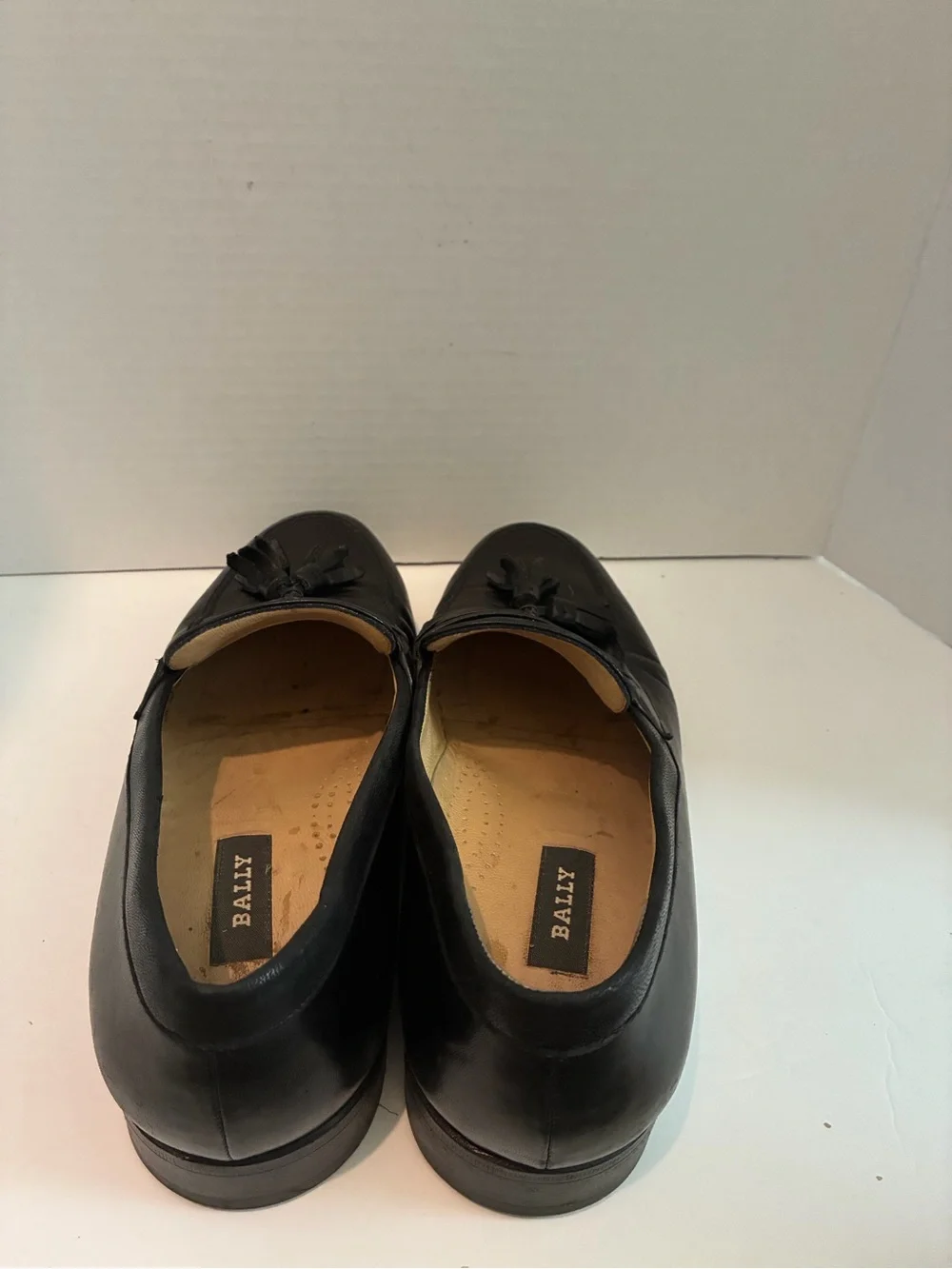 Bally Black Leather Tassel Penny Loafers - Men